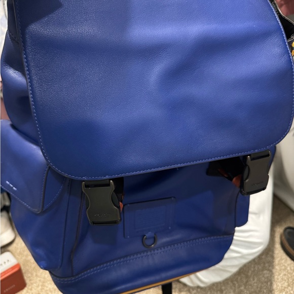 Coach Other - Coach luxury Blue Leather Men's Backpack